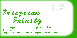 krisztian palasty business card